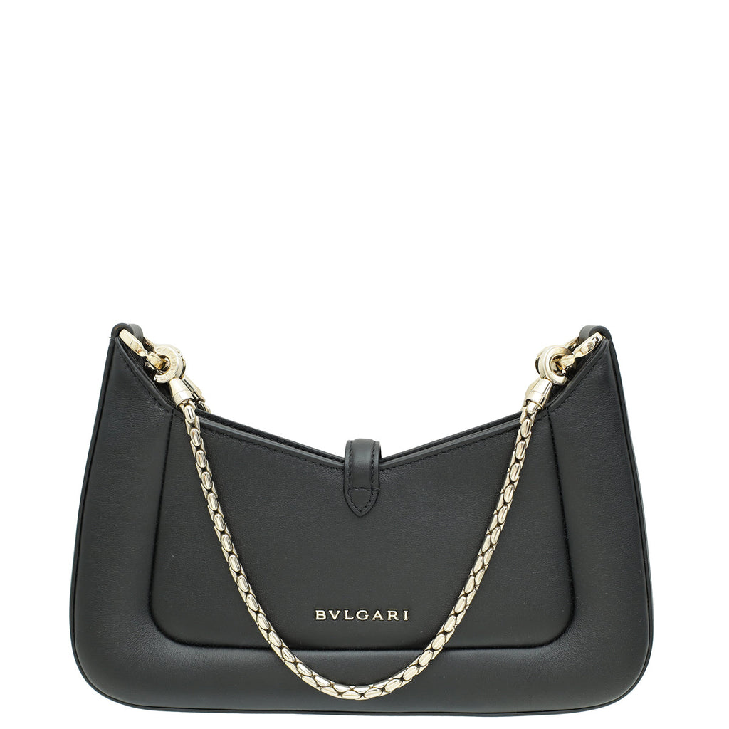 Bvlgari Black Serpenti Baia Small Shoulder Bag