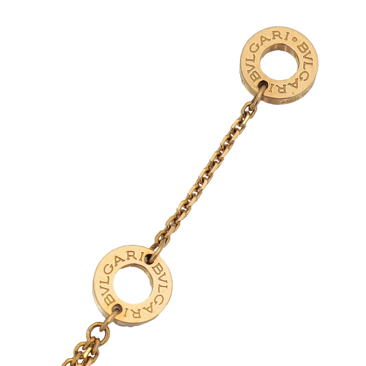 Bvlgari 18K Rose Gold Turquoise Diva's Dream Pendant Chain Bracelet