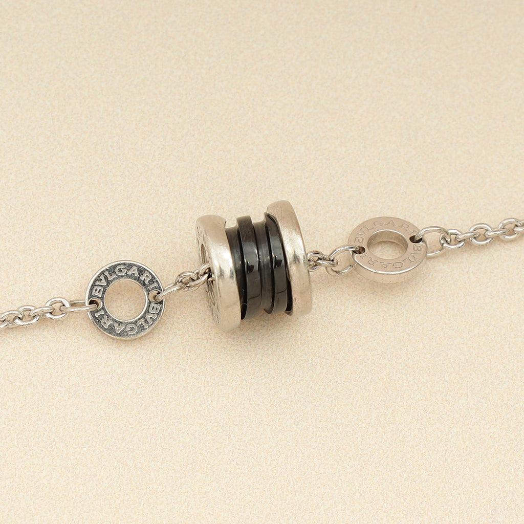 Bvlgari Sterling Silver Onyx Save The Children 18cm Bracelet