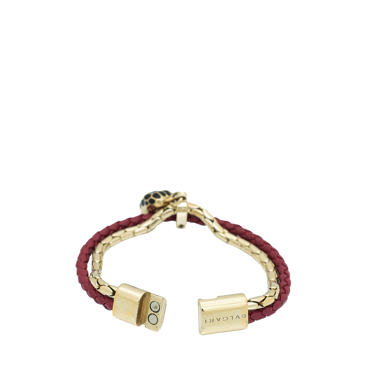 Bvlgari Burgundy Serpenti Forever Bracelet