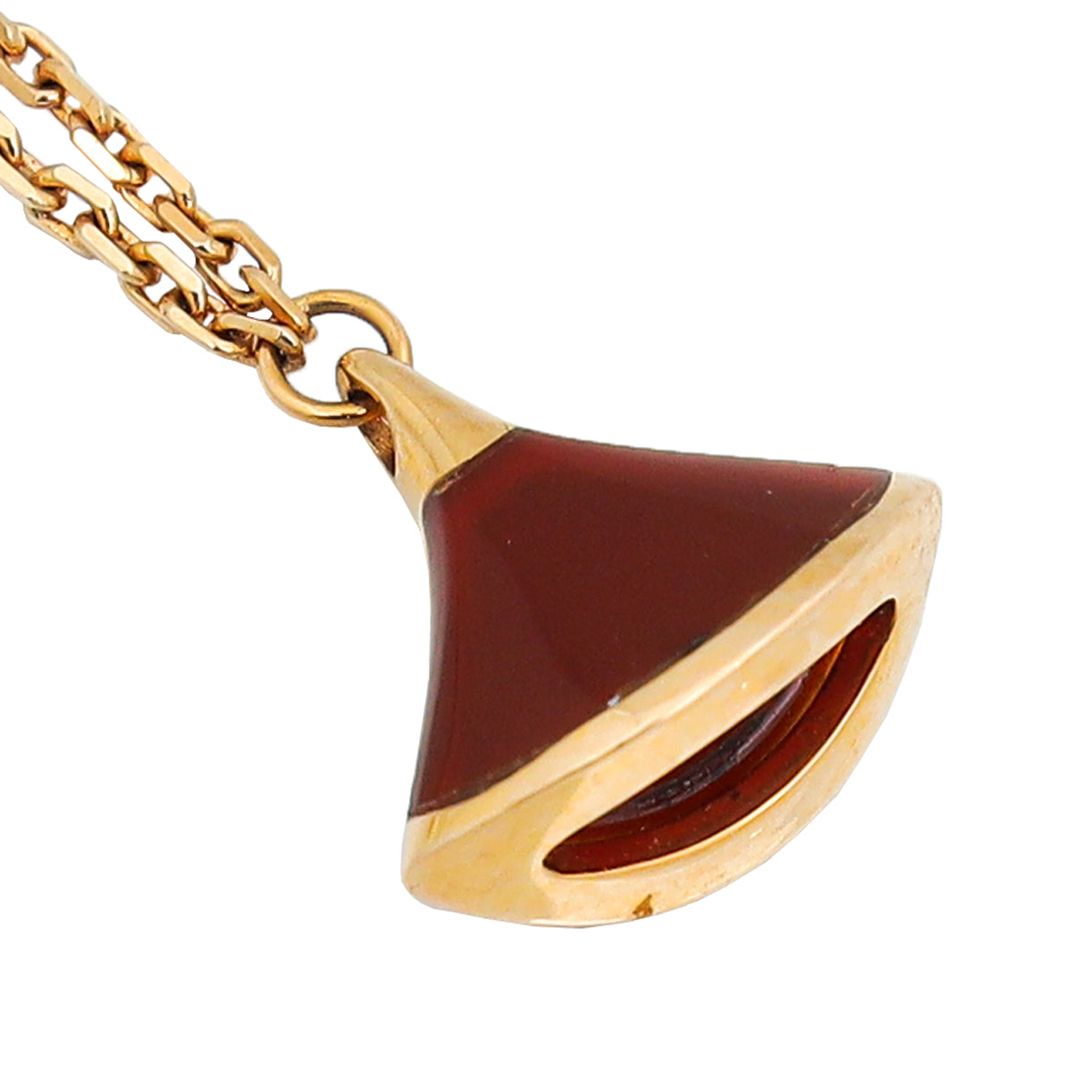 Bvlgari 18K Rose Gold Carnelian Diva's Dream Bracelet