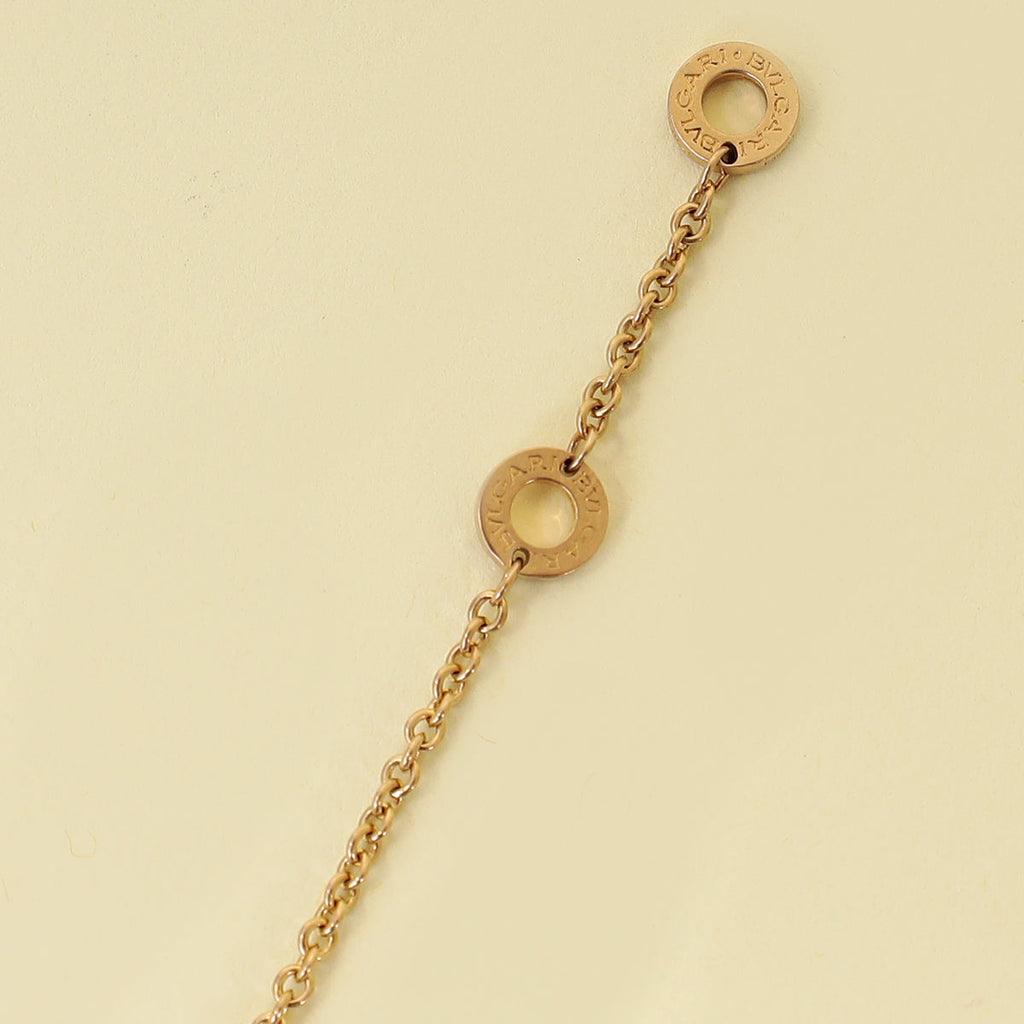 Bvlgari 18K Pink Gold Diamond B. Zero 1 Bracelet