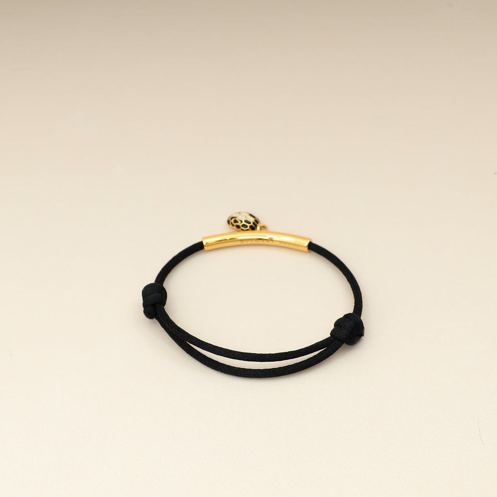 Bvlgari Black Serpenti Forever Cord Bracelet