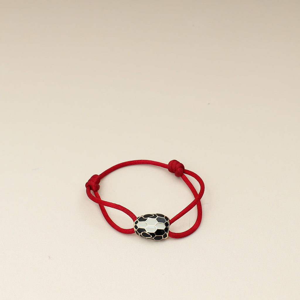 Bvlgari Red Serpenti Forever Cord Bracelet