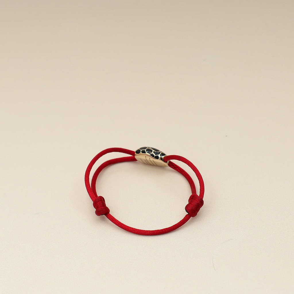 Bvlgari Red Serpenti Forever Cord Bracelet