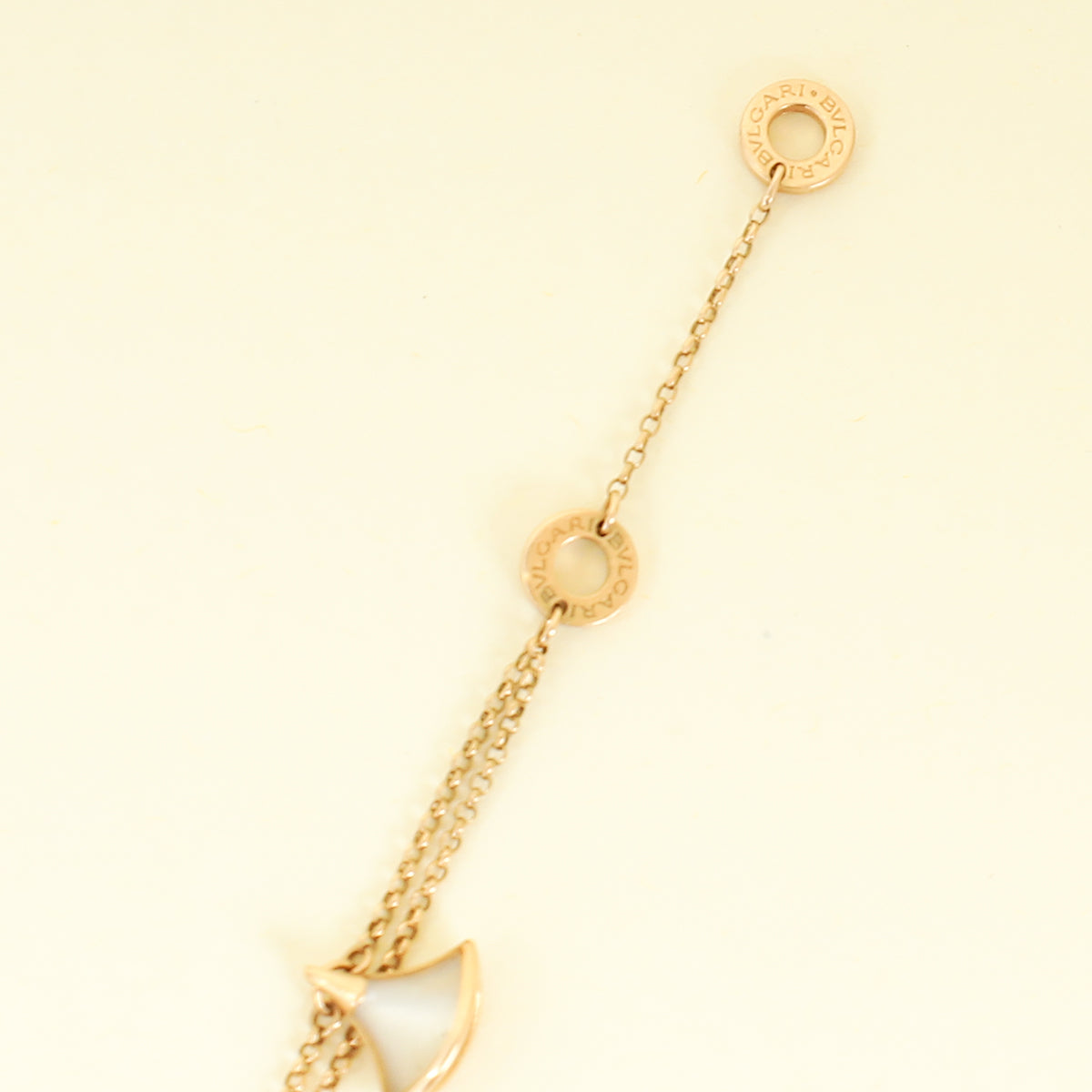 Bvlgari 18K Rose Gold Diva's Dream MOP 4 Motifs Bracelet