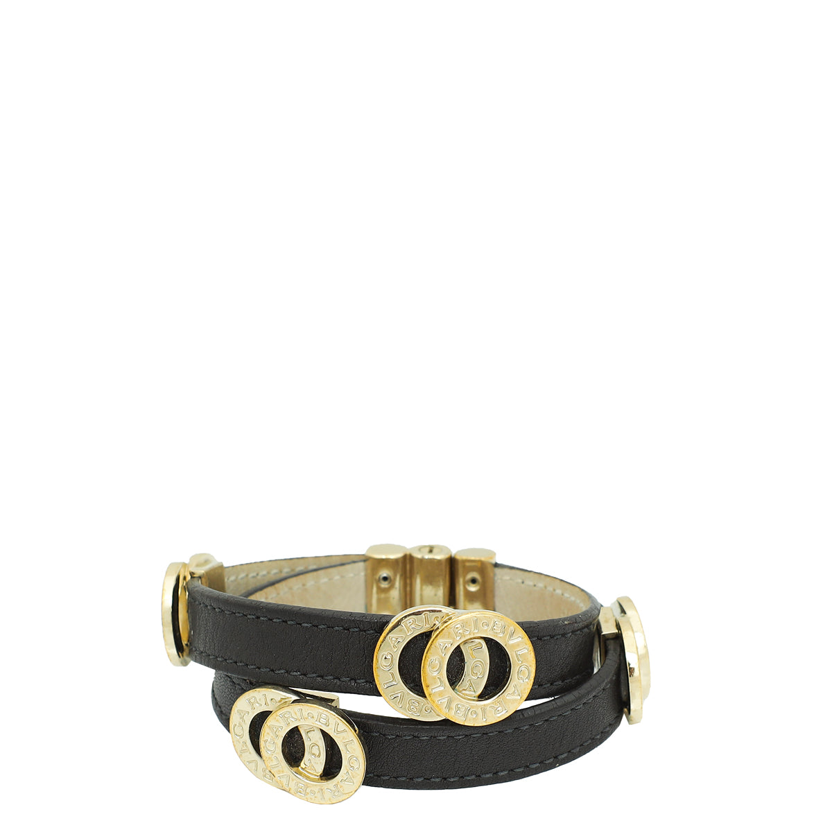 Bvlgari Chocolate Brown Double Coiled Bracelet