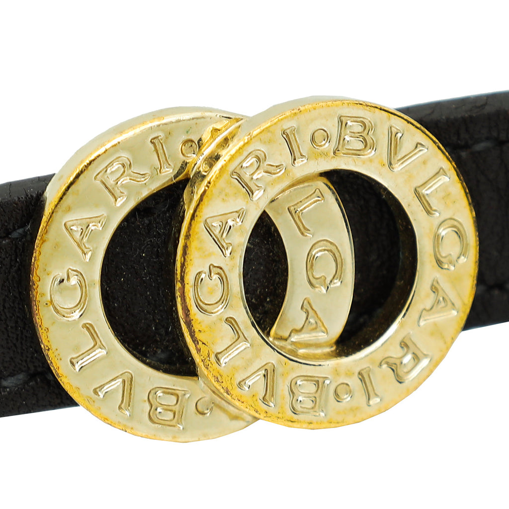Bvlgari Chocolate Brown Double Coiled Bracelet