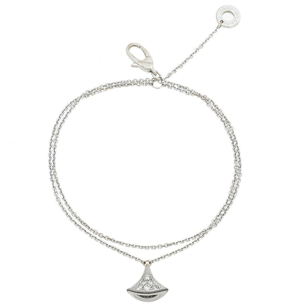 Bvlgari 18K White Gold Divas’ Dream w/ Diamonds Bracelet