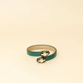 Bvlgari Emerald Green Serpenti Forever Leather Bracelet