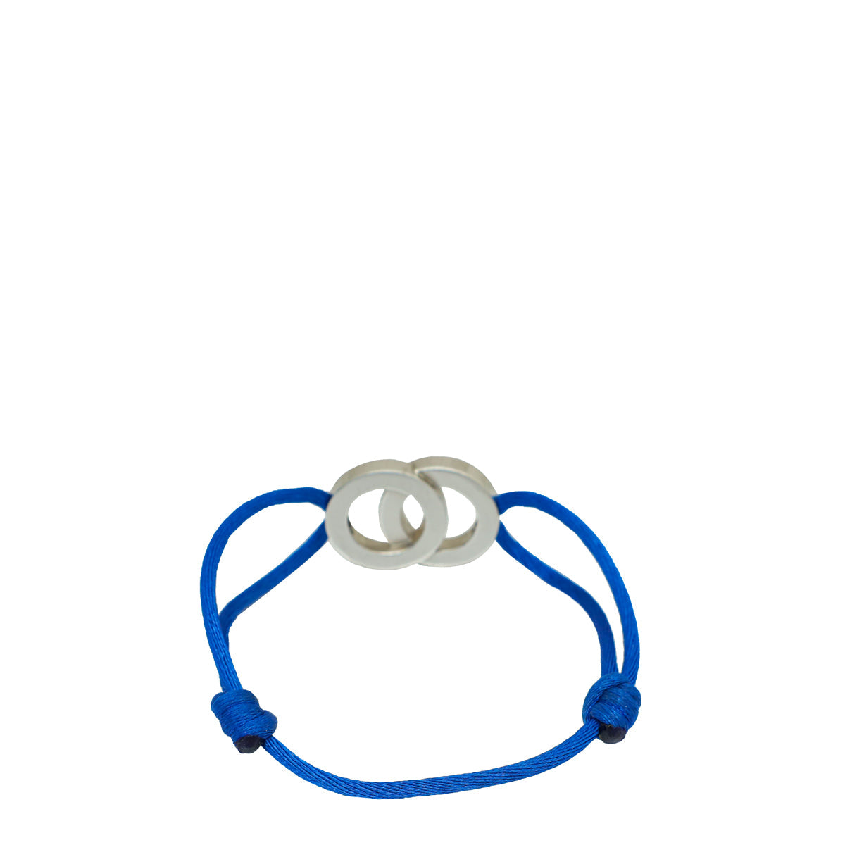 Bvlgari Sterling Silver Fortuna Interlocking Cord Bracelet