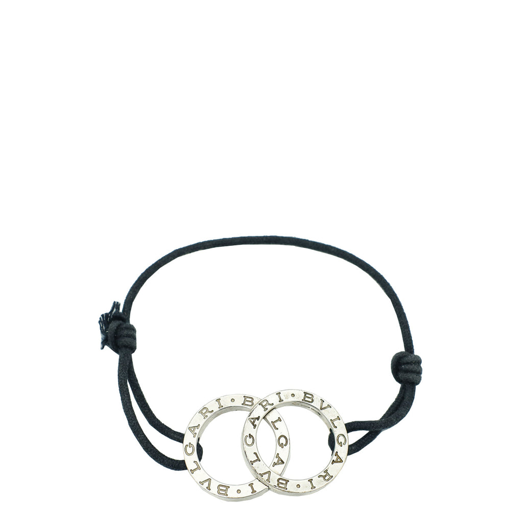 Bvlgari Sterling Silver Bvlgari Cord Bracelet