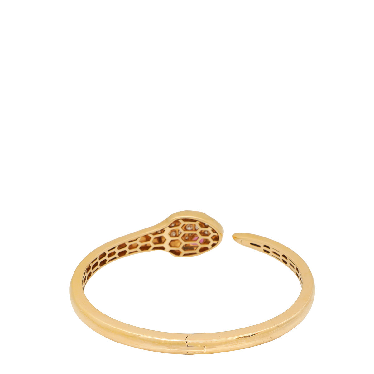 Bvlgari 18K Pink Gold  Rubellite Serpenti Seduttori Small Bracelet