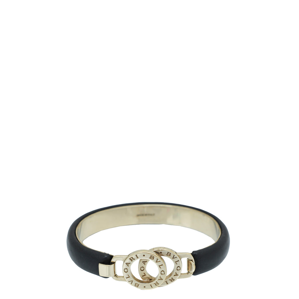 Bvlgari Black Bvlgari Interlocking Circles Large Cuff Bracelet