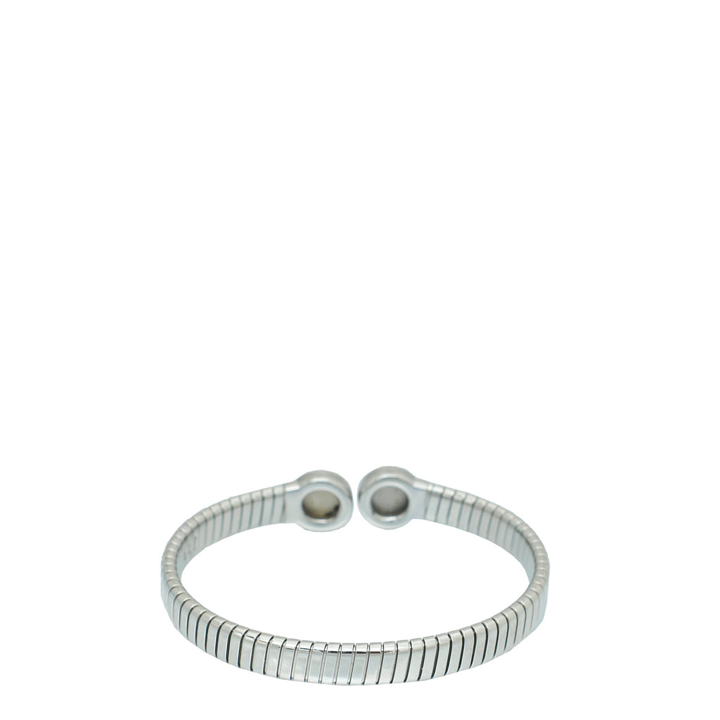 Bvlgari Steel Black Onyx Bvlgari Cuff Bracelet