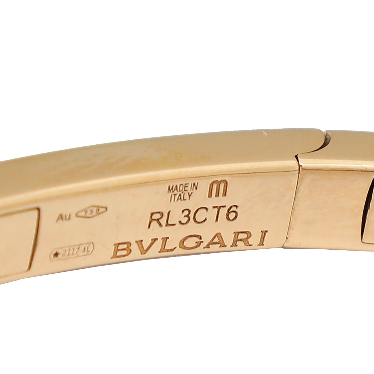 Bvlgari 18K Rose Gold Diamond Serpenti Medium Bracelet