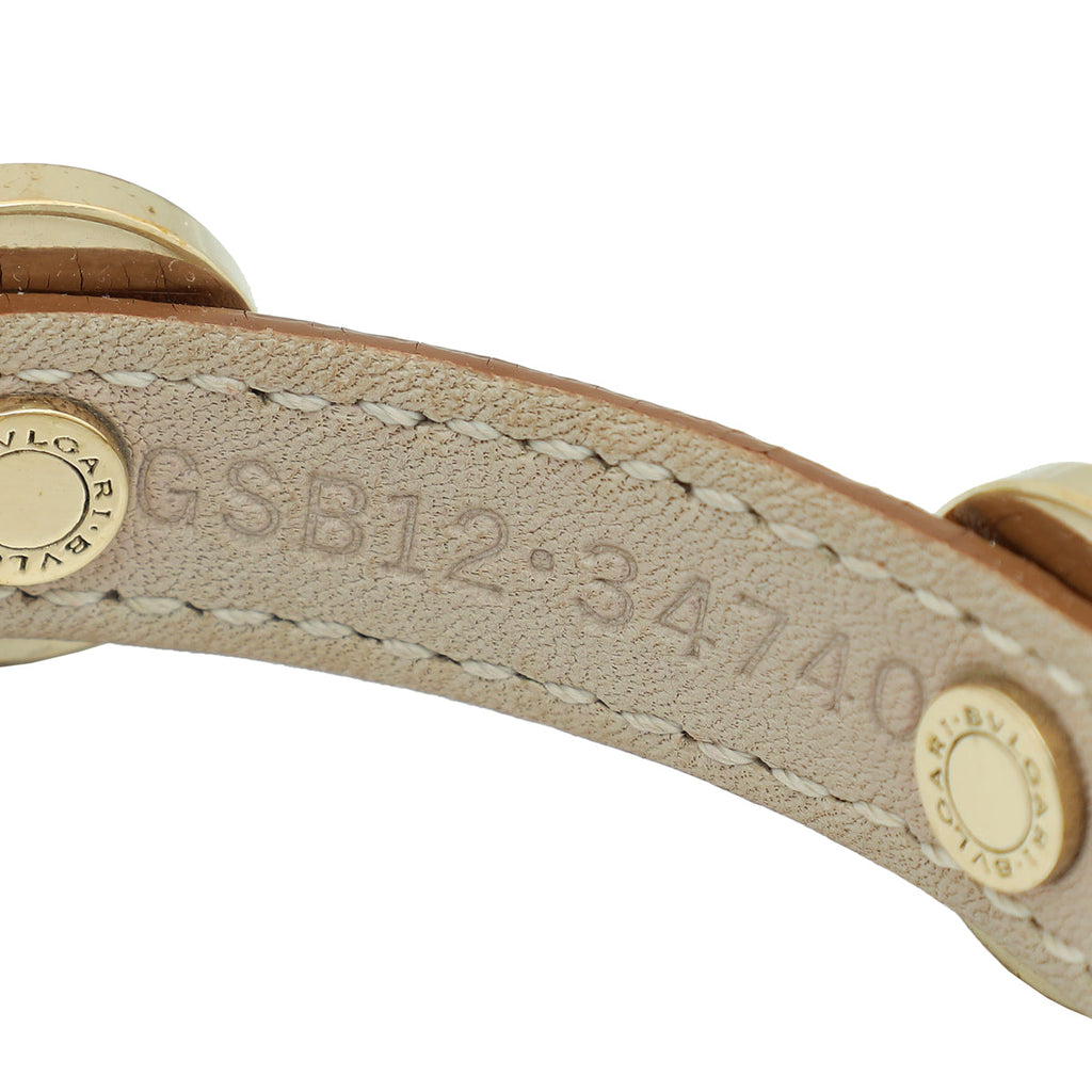 Bvlgari Brown Five Stone Wrap Bracelet