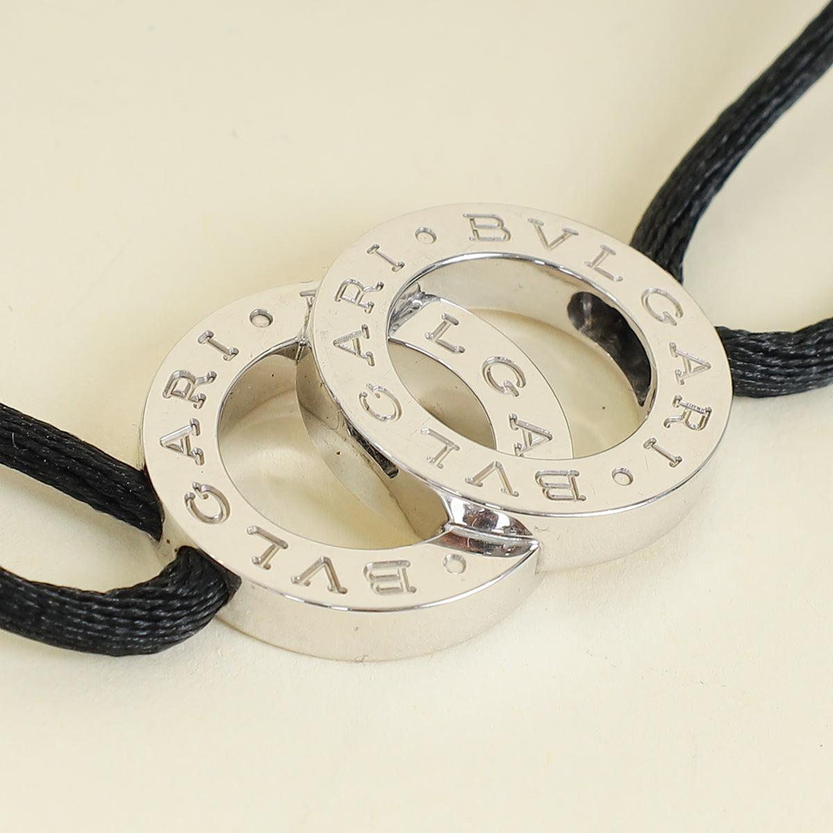 Bvlgari Sterling Silver Bvlgari Cord Bracelet