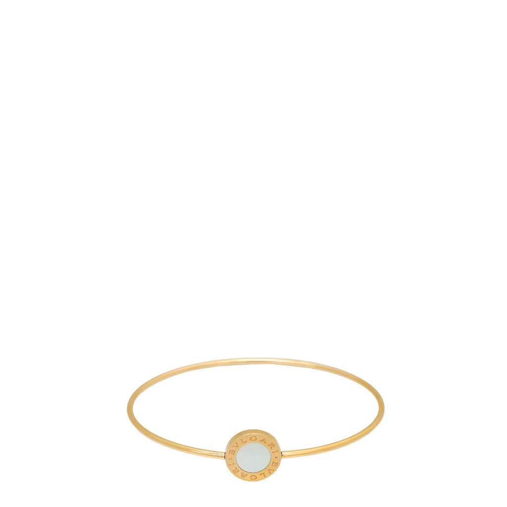 Bvlgari 18K Rose Gold MOP Bvlgari Wire Bracelet