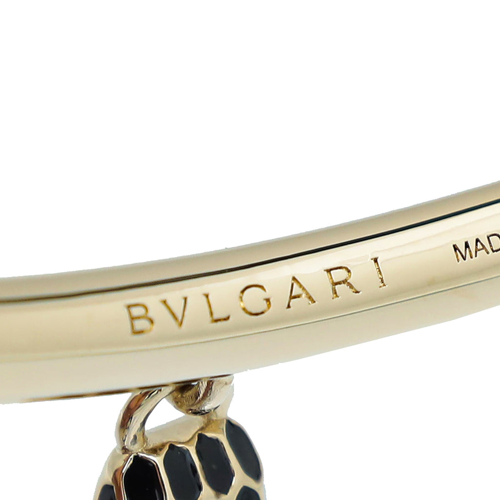Bvlgari Emerald Green Serpenti Forever Cord Bracelet