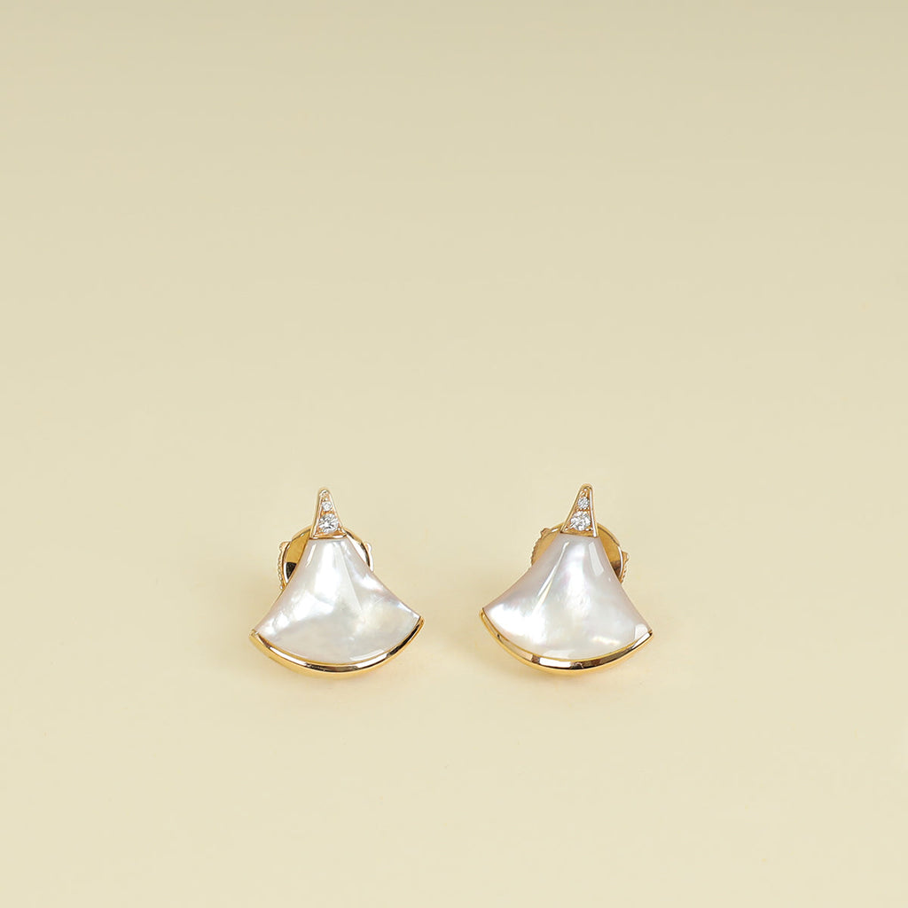 Bvlgari 18K Rose Gold MOP Divas' Dream Earrings