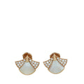 Bvlgari 18K Rose Gold MOP Diamond Diva's Dream Stud Earrings