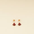Bvlgari 18K Rose Gold Carnelian Diamond Diva's Dream Earrings