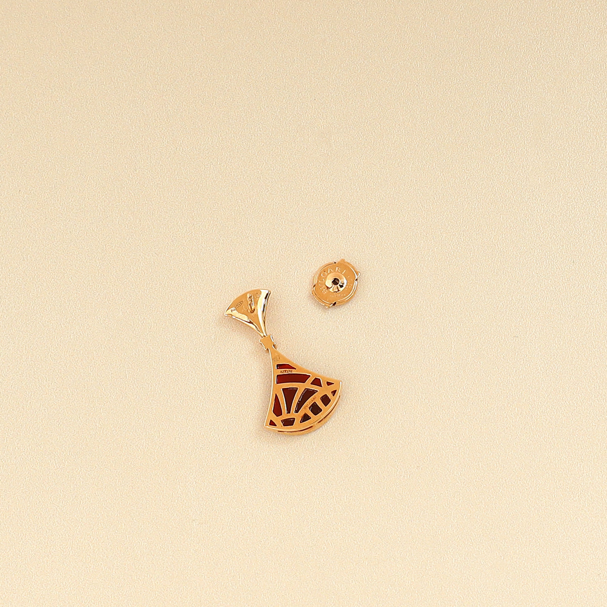 Bvlgari 18K Rose Gold Carnelian Diamond Diva's Dream Earrings