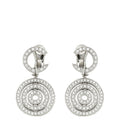 Bvlgari 18K White Gold Diamond Astrale Drop Earrings