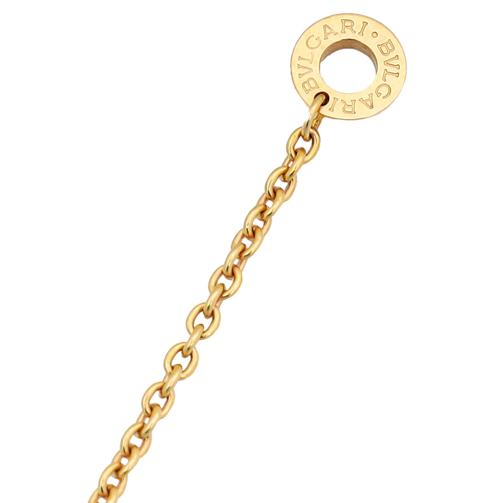 Bvlgari 18K Rose Gold B Zero 1 Legend Diamond Pendant Necklace