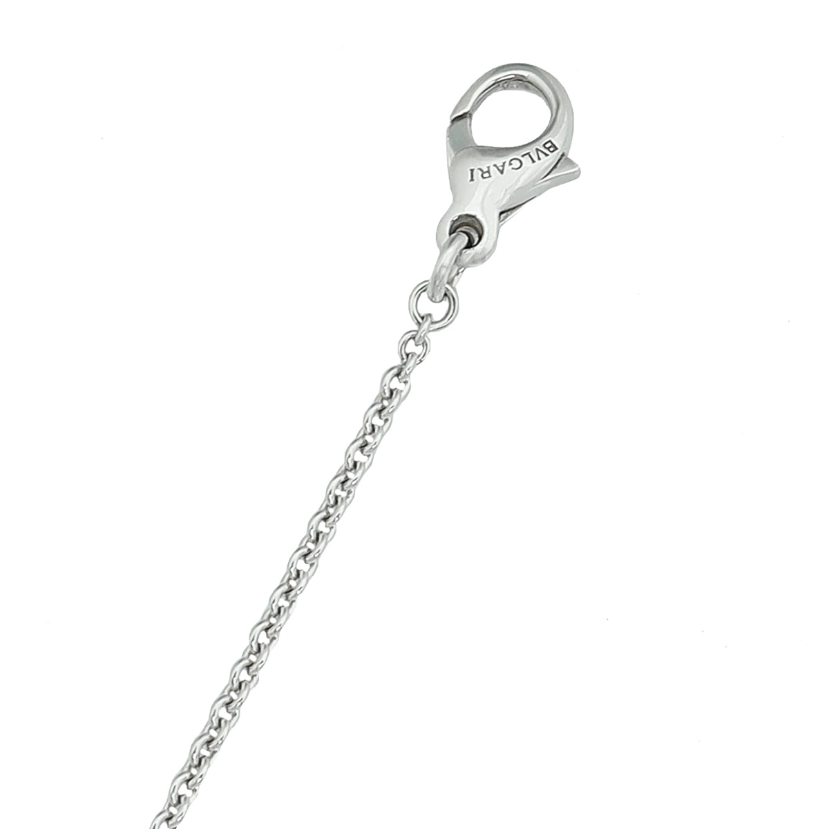 Bvlgari 18K White Gold Diamond B.Zero1 Lariat Necklace