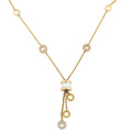 Bvlgari 18K Rose Gold Diamond White Ceramic B.Zero1 Station Necklace