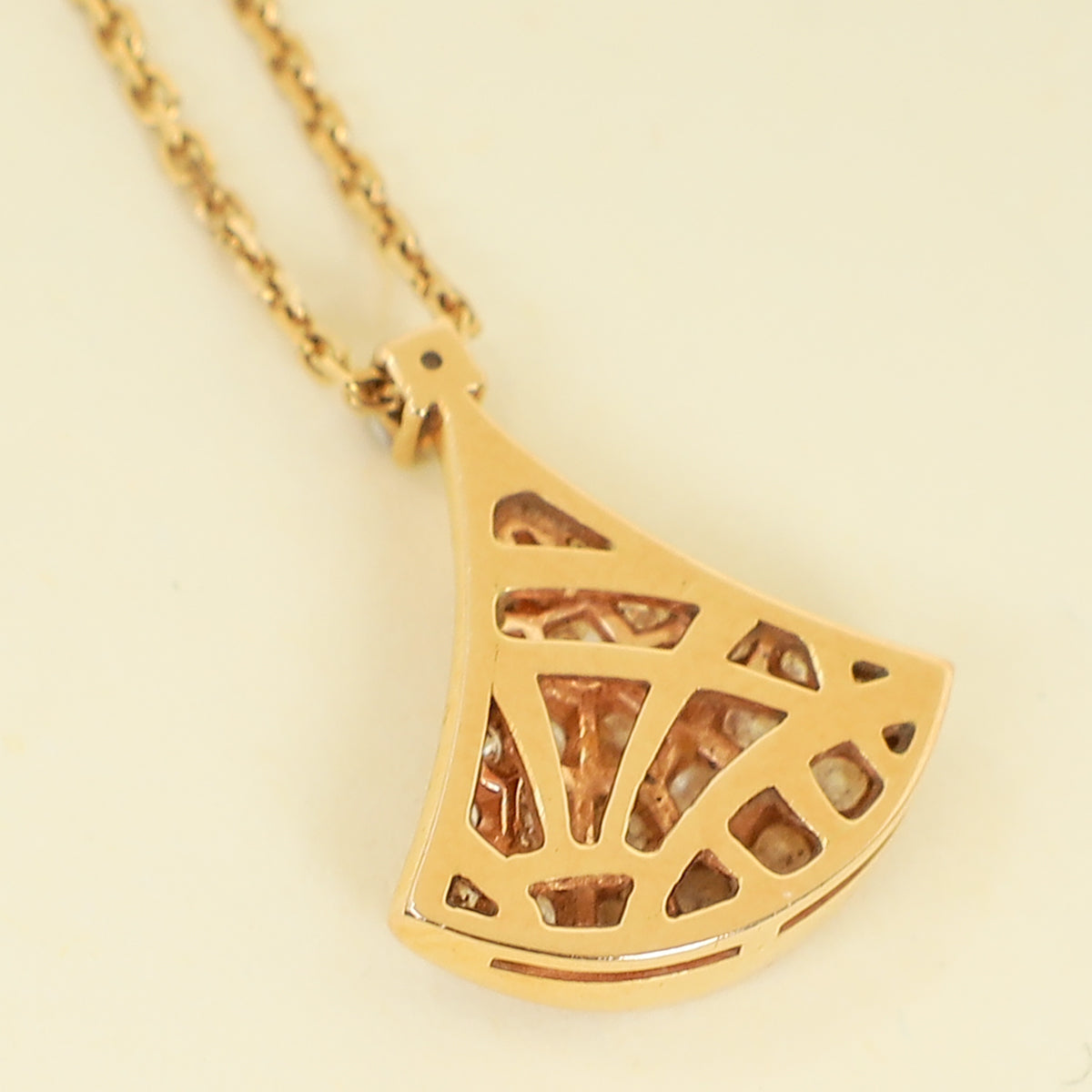Bvlgari 18K Rose Gold Divas’ Dream Diamond Pendant Necklace