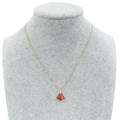 Bvlgari 18K Rose Gold Carnelian Diamond Diva's Dream Pendant Necklace