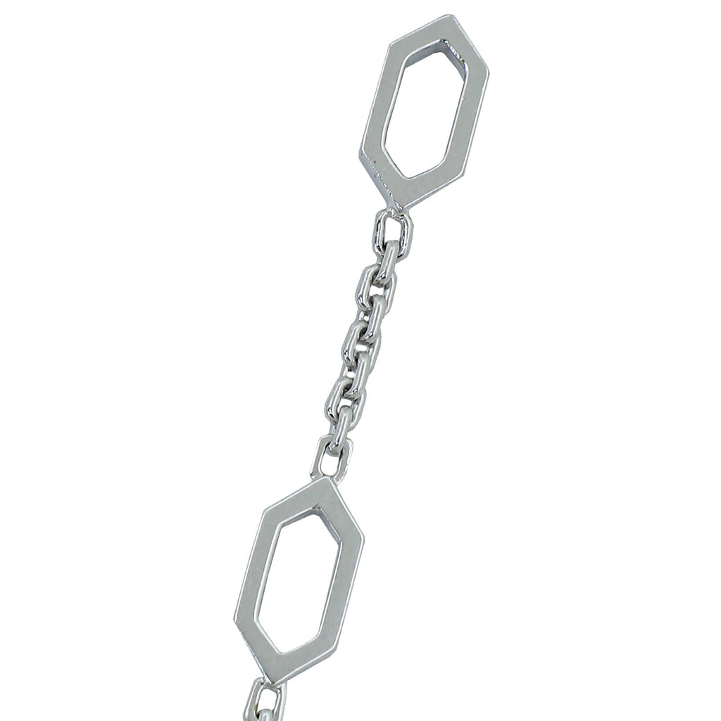 Bvlgari 18K White Gold Emeralds & Diamonds Serpenti Necklace