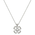 Bvlgari 18K White Gold Diamond Fiorever Necklace