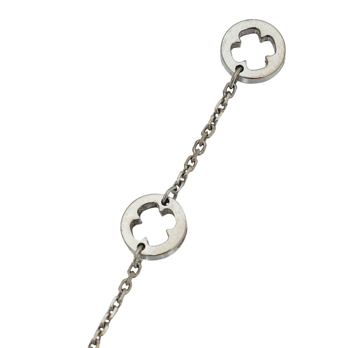 Bvlgari 18K White Gold Diamond Fiorever Necklace