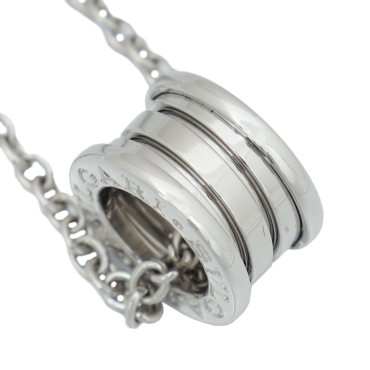 Bvlgari 18K White Gold B. Zero1 Pendant Necklace