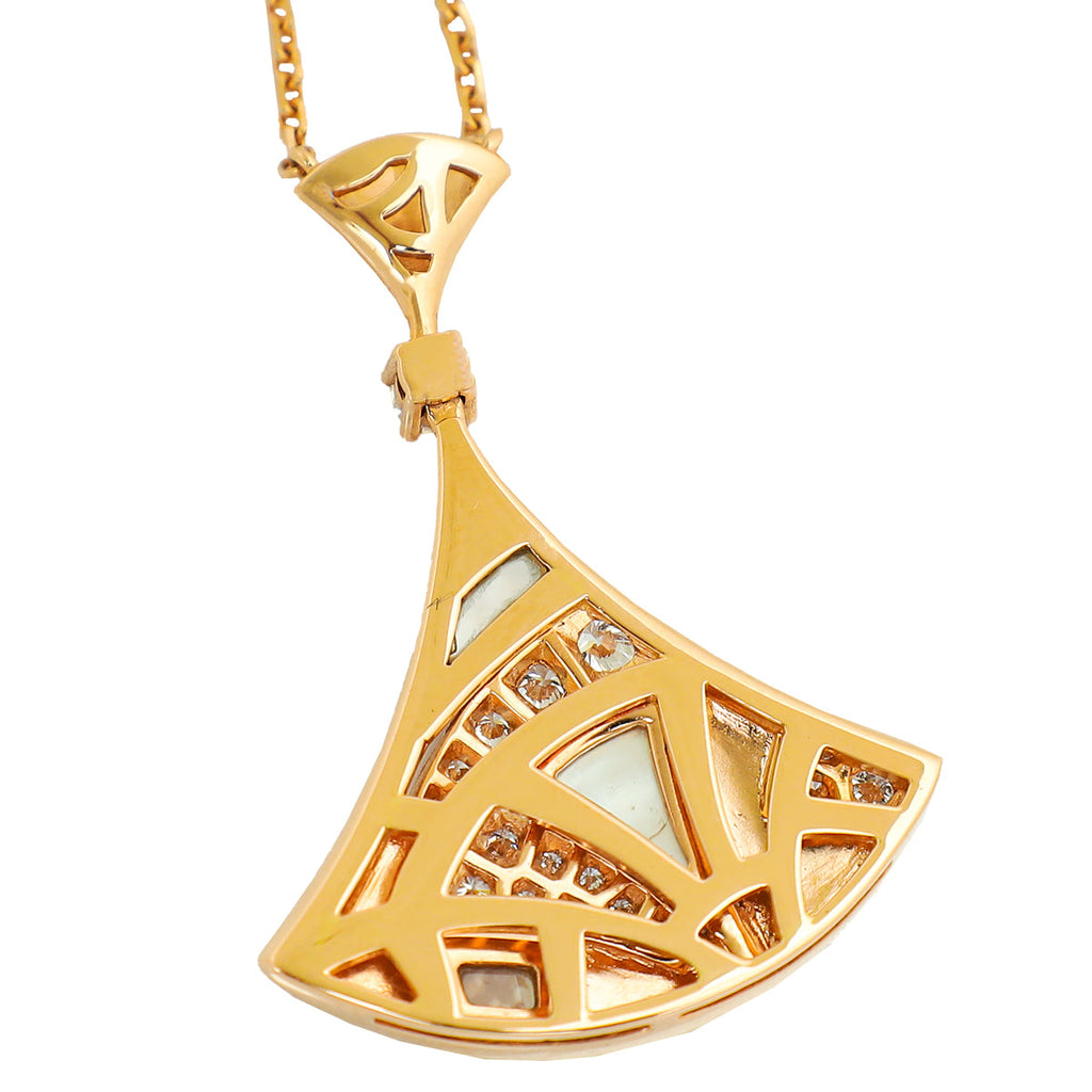 Bvlgari 18K Rose Gold Diamond MOP Diva's Dream Necklace