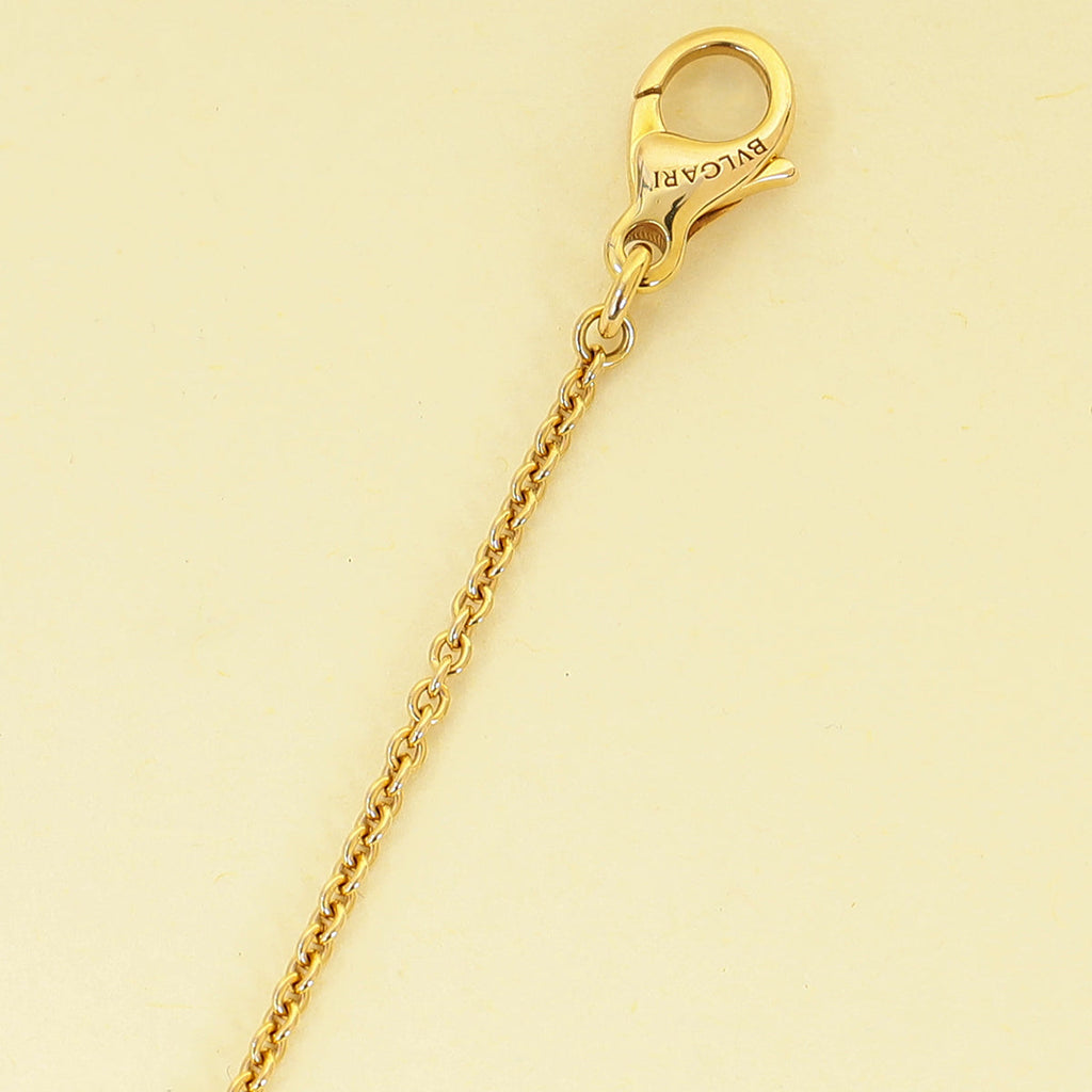 Bvlgari 18K Rose Gold Diamond Bvlgari Necklace