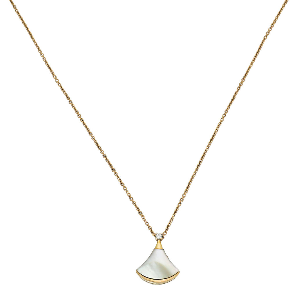 Bvlgari 18K Rose Gold MOP Diamond Diva's Dream Necklace