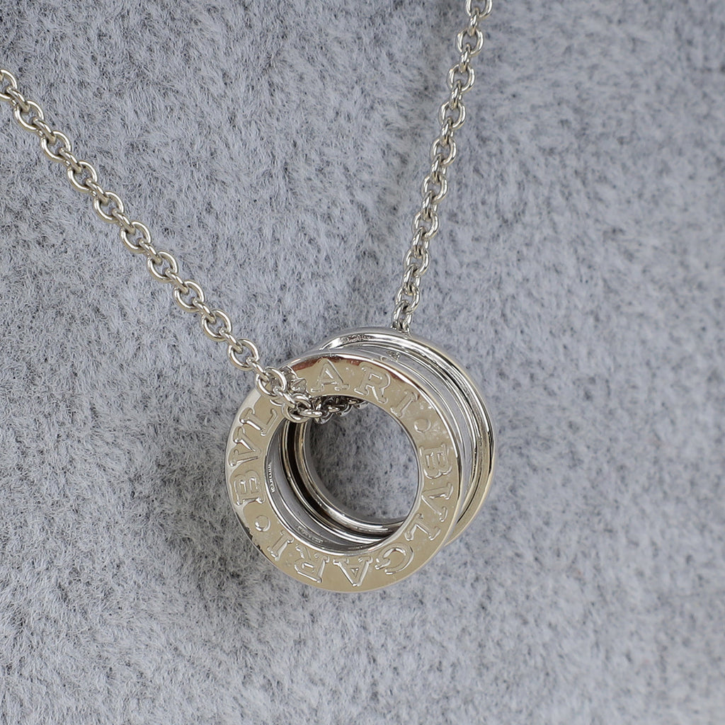 Bvlgari 18K White Gold B.zero1 Necklace