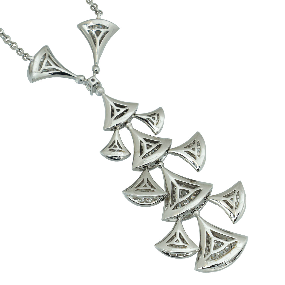 Bvlgari 18K White Gold Diamond Diva's Dream Necklace