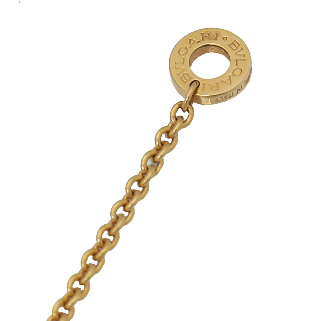Bvlgari 18K Rose Gold Black Ceramic B Zero1 Design Legend Necklace