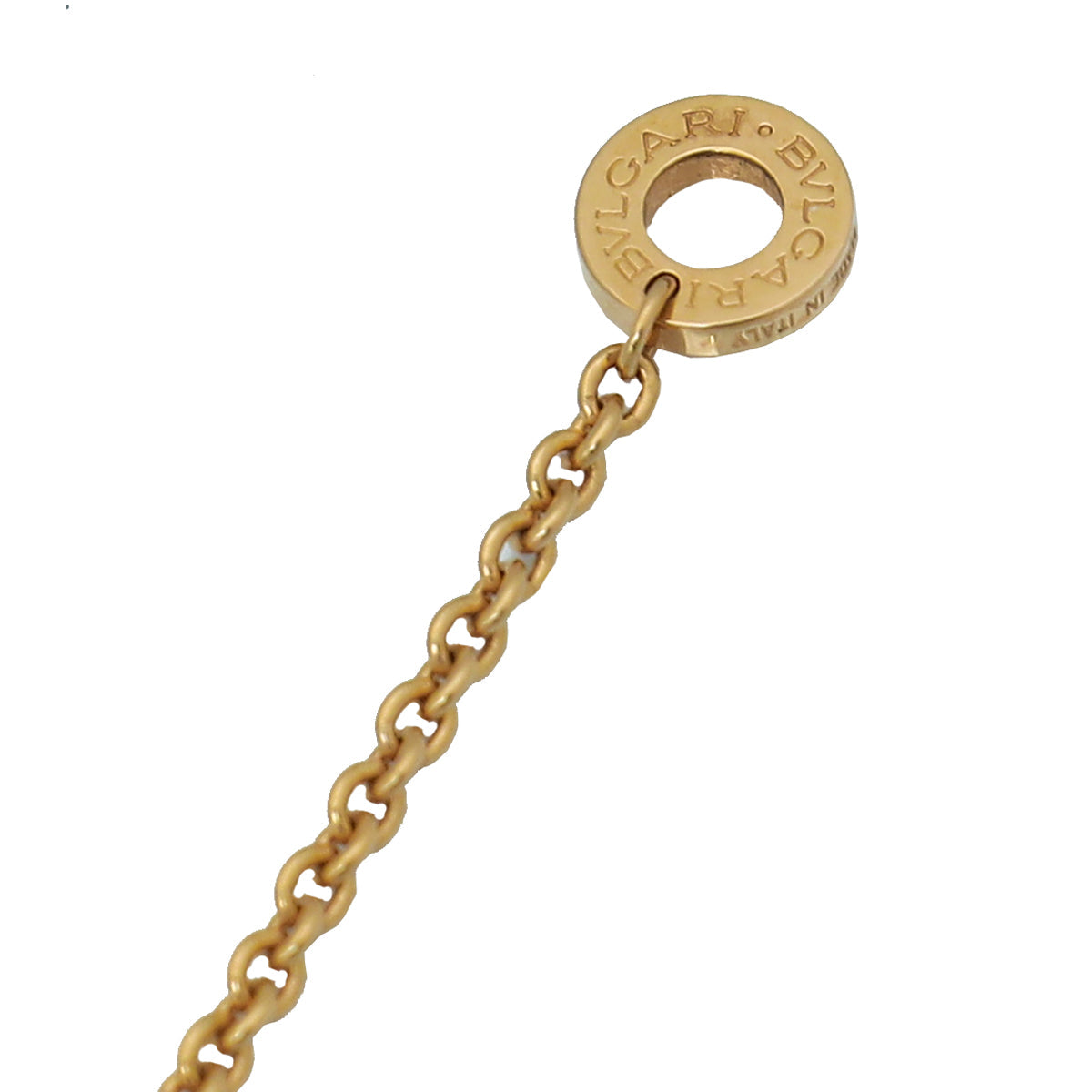 Bvlgari 18K Rose Gold Black Ceramic B Zero1 Design Legend Necklace