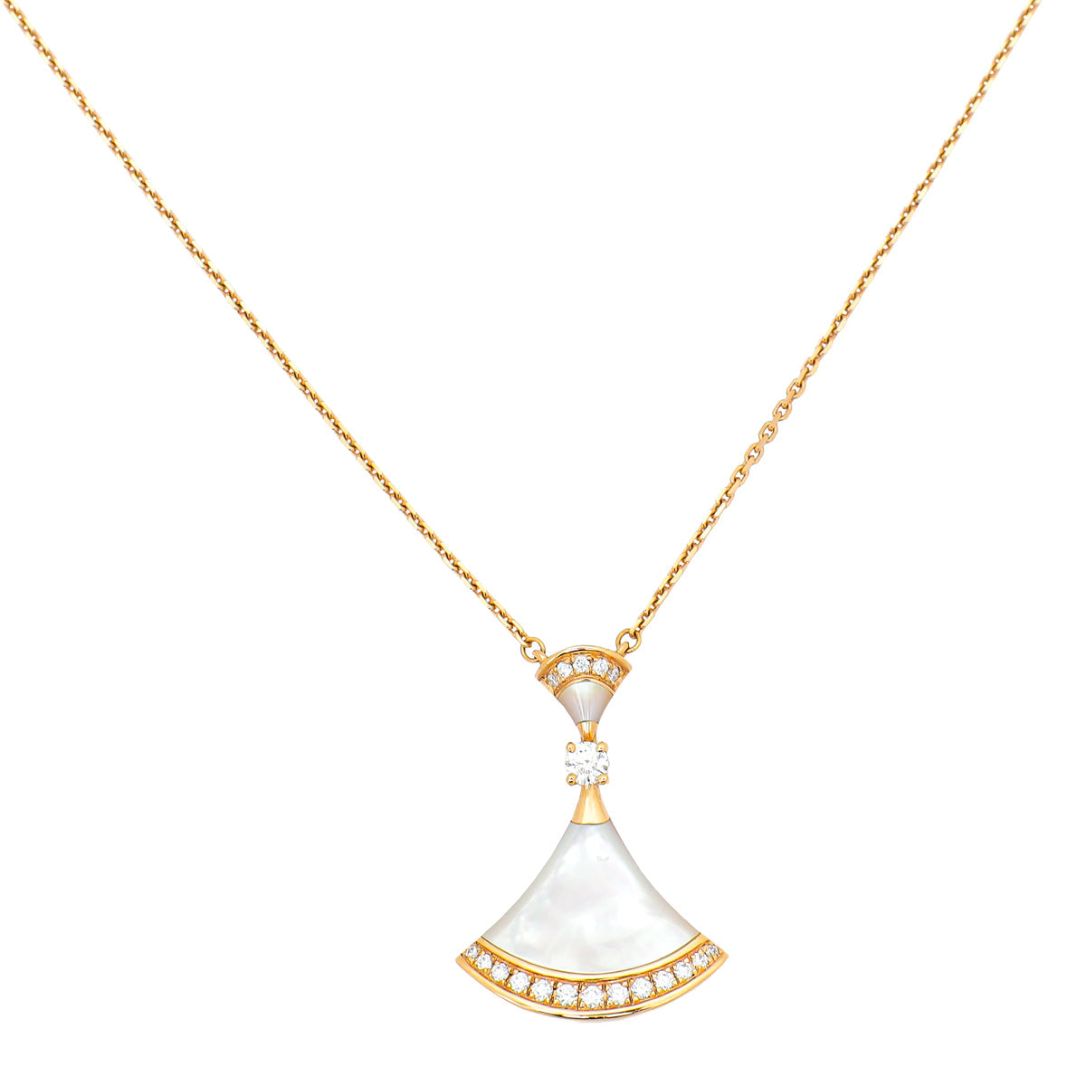 Bvlgari 18K Pink Gold Diamond Divas' Dream Necklace