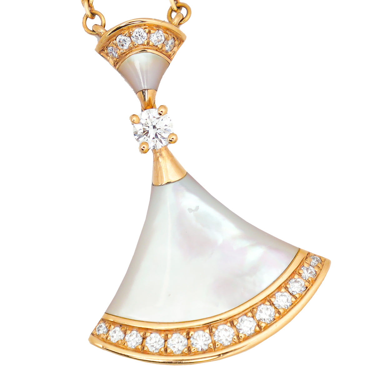 Bvlgari 18K Pink Gold Diamond Divas' Dream Necklace