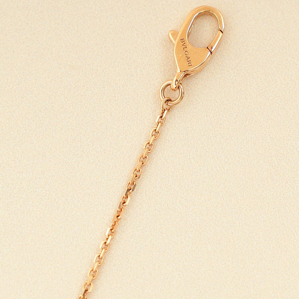 Bvlgari 18K Rose Gold Carnelian Diamond Diva's Dream Necklace
