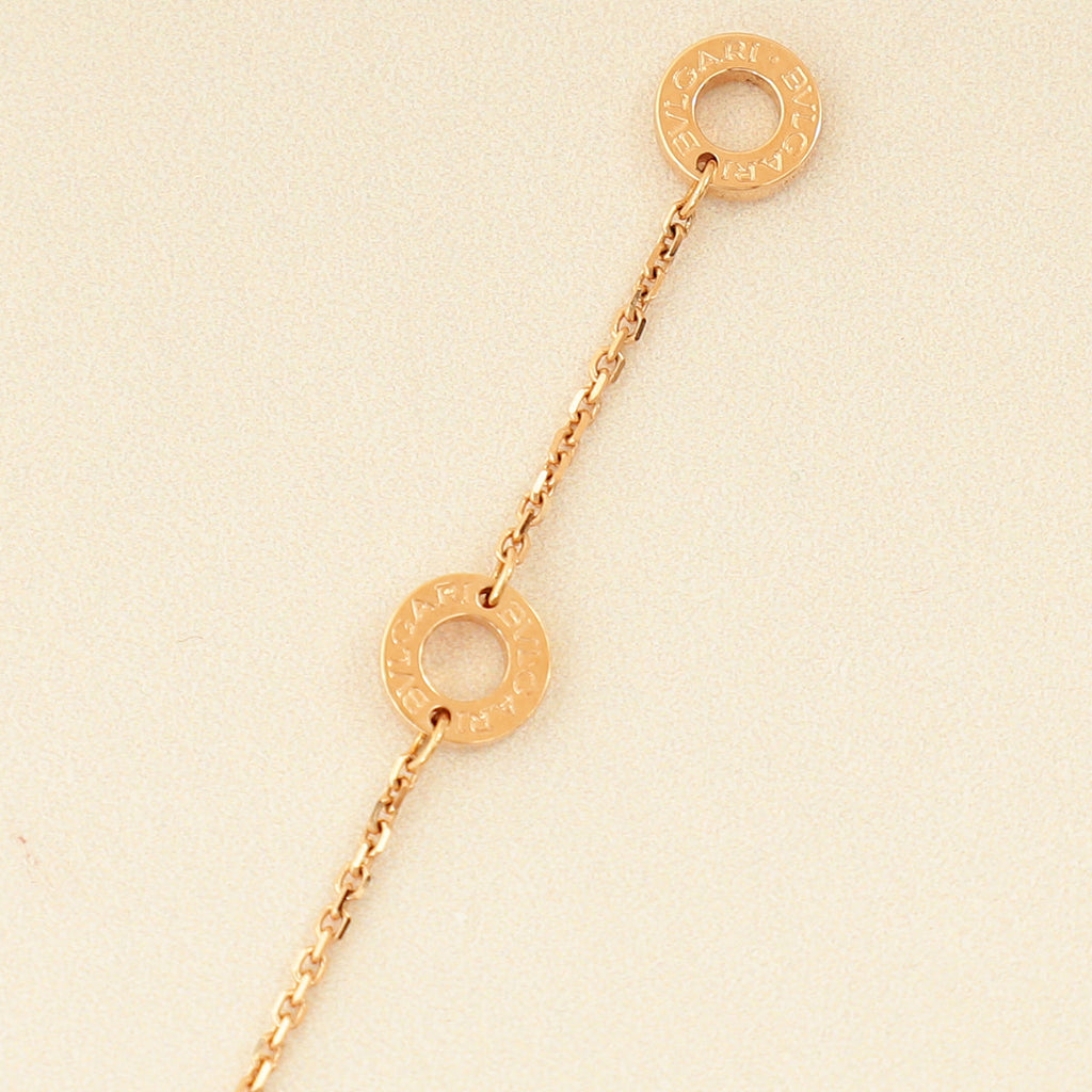 Bvlgari 18K Rose Gold Carnelian Diamond Diva's Dream Necklace