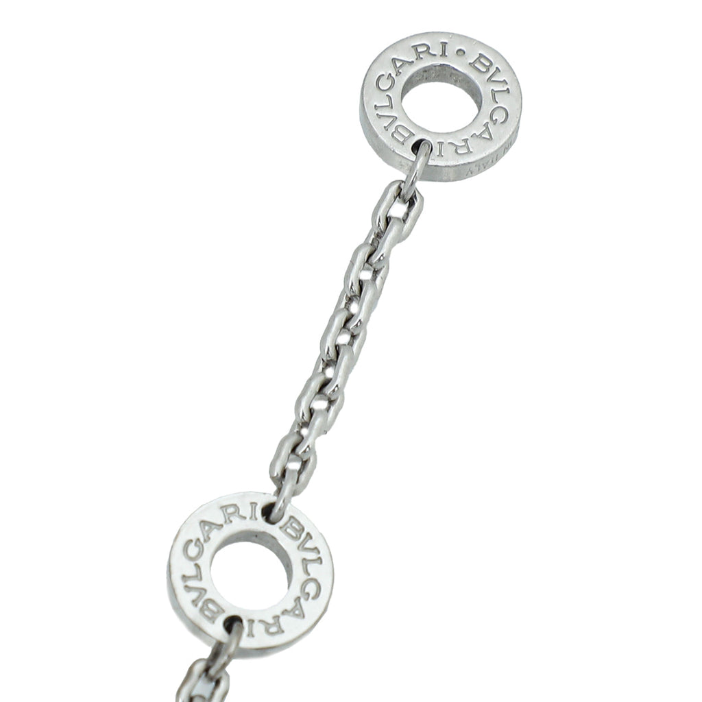Bvlgari 18K White Gold Diamonds Serpenti Viper Necklace